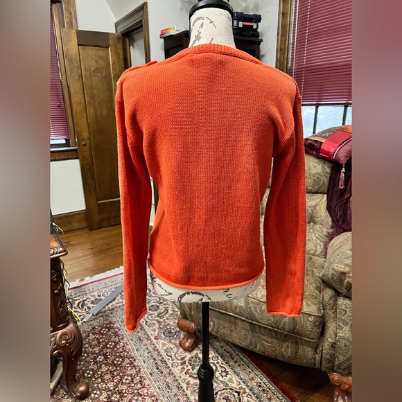 Ralph Lauren Orange Sweater in Women’s Size Medium - Picture 2 of 5